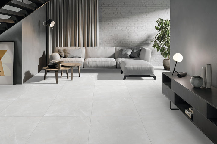 BLENDED GREY CARVING MATT PORCELAIN WALL &amp; FLOOR TILES 80x80 CM