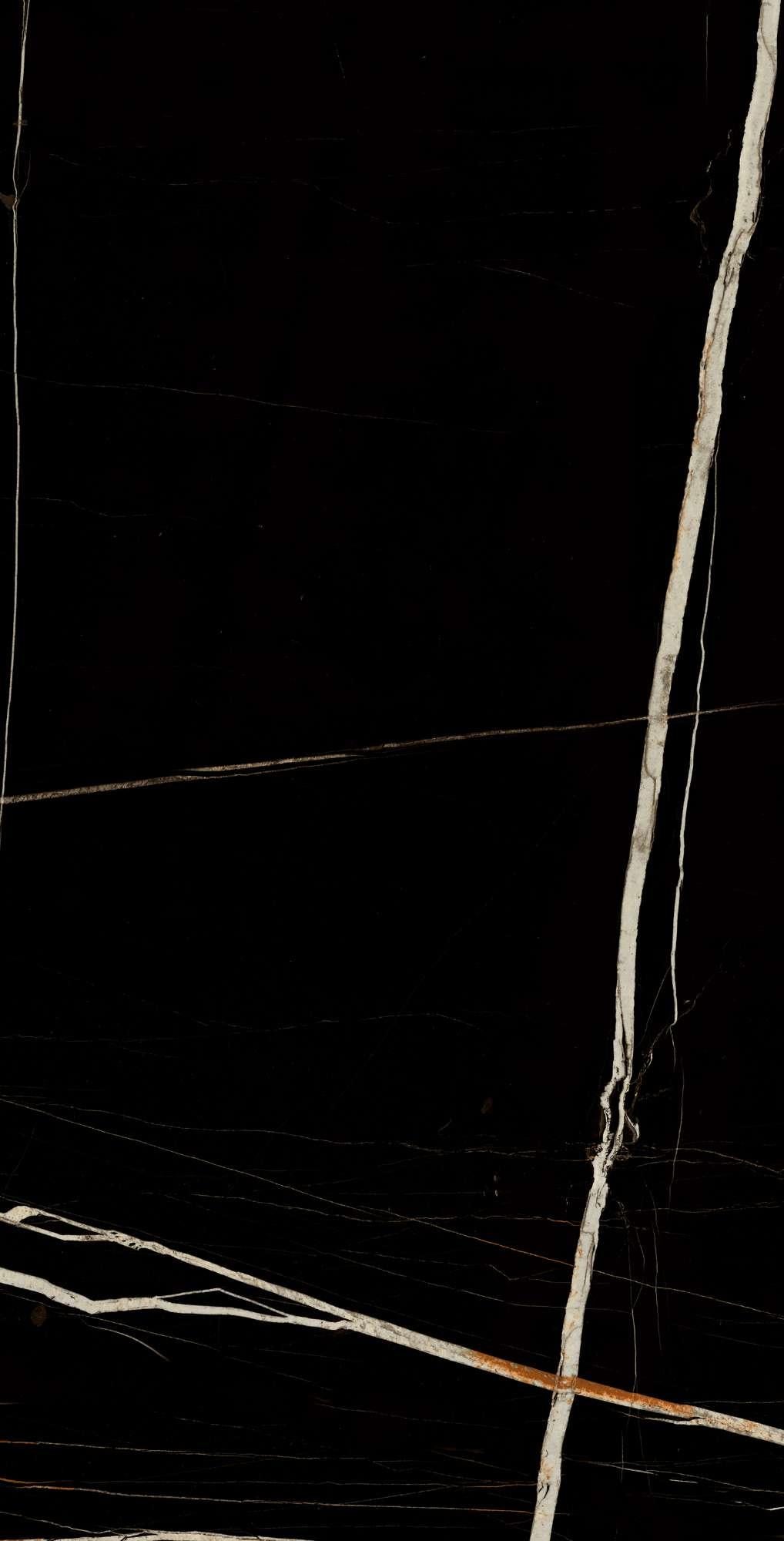 BLACK GALAXY HIGH GLOSS PORCELAIN WALL &amp; FLOOR TILES 60X120 CM