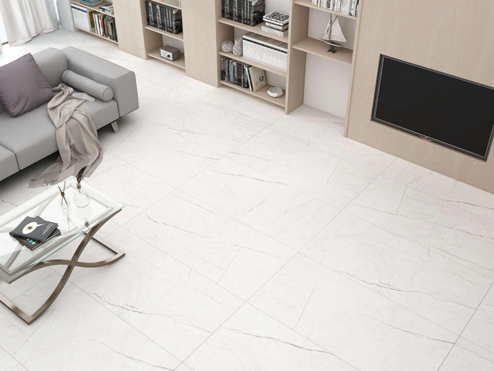 IOVRY BEIGE GLOSSY PORCELAIN WALL &amp; FLOOR TILES 60X120 CM