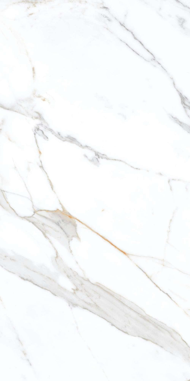 CARRARA MARBLE GLOSSY PORCELAIN WALL &amp; FLOOR TILES 60X120 CM