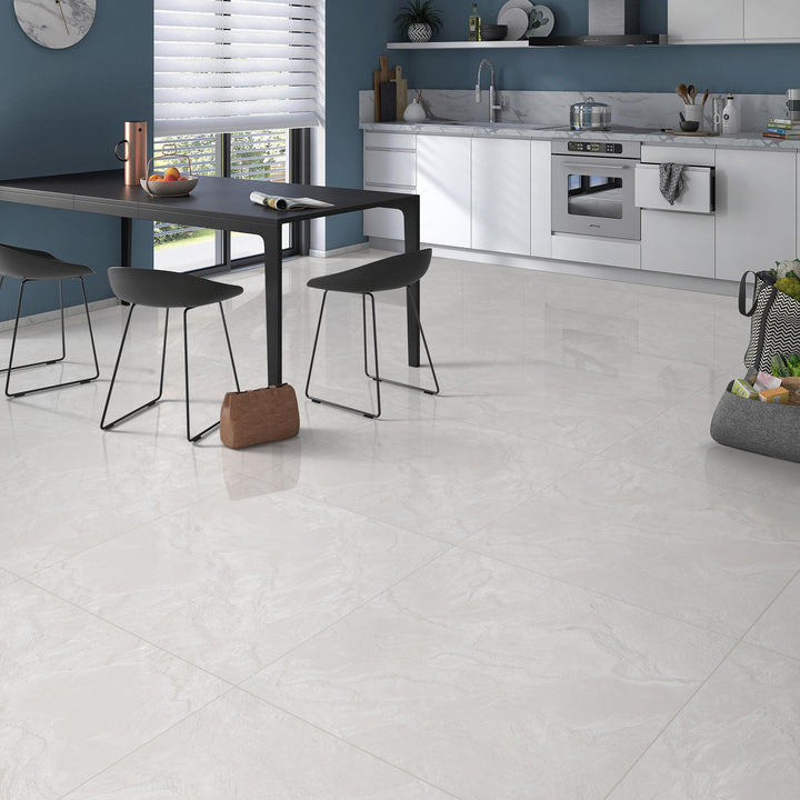 GLAMOUR GREY POLISHED WALL &amp; FLOOR TILES 80X80 CM