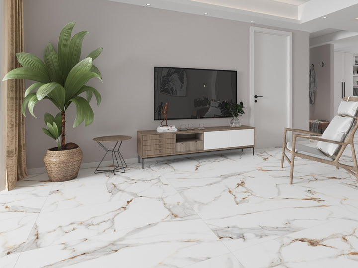 GOLDEN CARRARA MATT WALL &amp; FLOOR TILES 60X120 CM