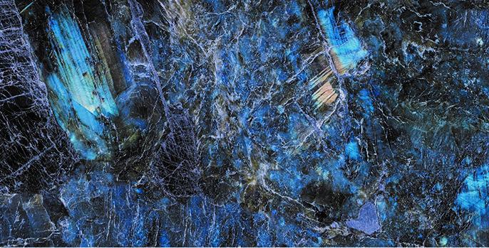 EPIC BLUE GLASS PORCELAIN FEATURE WALL TILES 60X120 CM