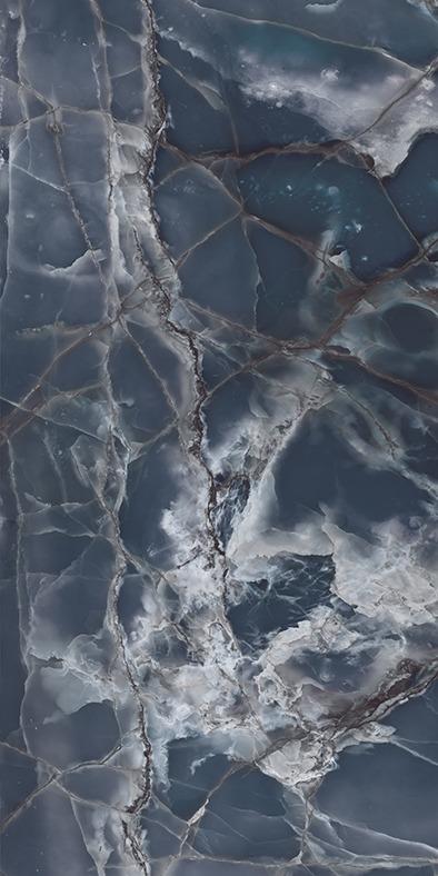 OCEAN BLUE HIGH-GLOSS PORCELAIN WALL &amp; FLOOR TILES 60X120CM