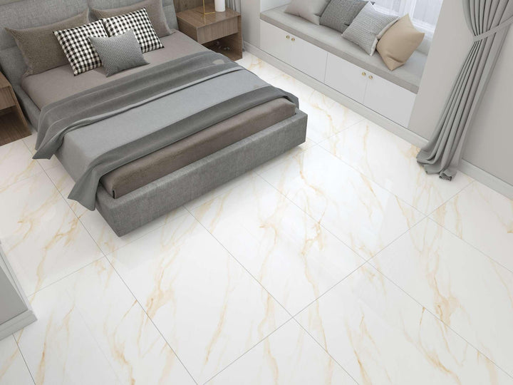 DESERT GOLD GLOSSY WALL &amp; FLOOR TILES 60X120