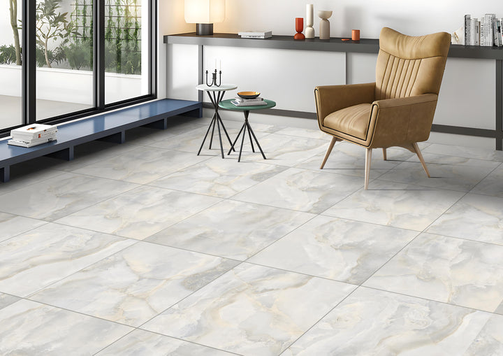 SCARLET ONYX SKY MATT PORCELAIN WALL &amp; FLOOR TILES 60X60 CM