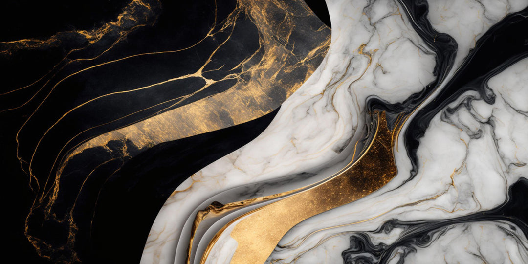 VOLCANIC GOLD GLASS PORCELAIN FEATURE WALL TILES 60X120 CM