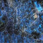 EPIC BLUE GLASS PORCELAIN FEATURE WALL TILES 60X120 CM